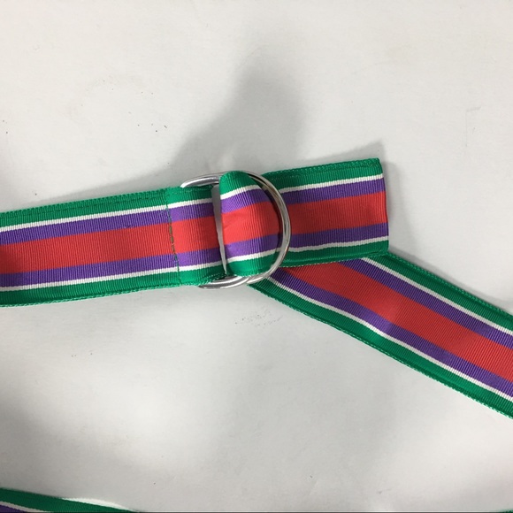 Lauren Ralph Lauren Woman’s Multicolor Stripe Belt - Picture 6 of 8